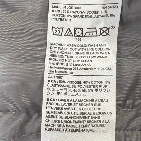 Banana Republic NEW Sloan Curvy Fit Trousers/Slacks In Heather Gray Size 18 NWT - Picture 12 of 12